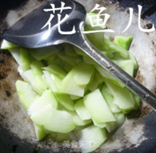 开洋炒佛手瓜的做法步骤：9