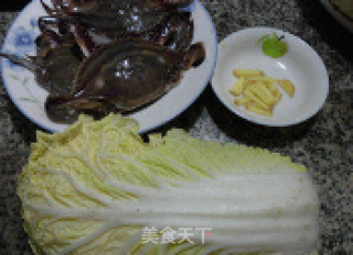 小娘蟹炒白菜的做法步骤：1