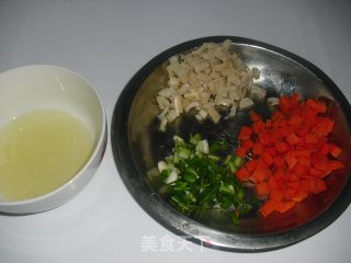 干贝蛋白炒饭的做法步骤：3