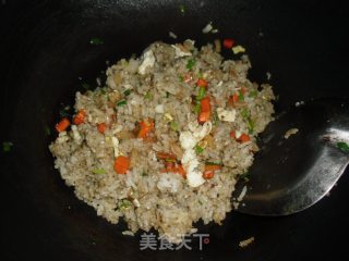 干贝蛋白炒饭的做法步骤：9