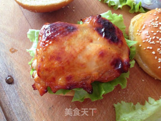 烤鸡腿汉堡的做法步骤：16