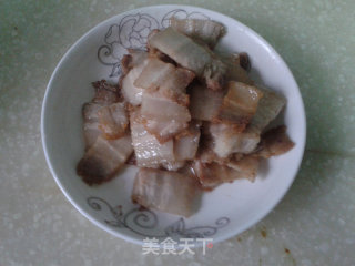 双椒回锅肉的做法步骤：5