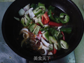 双椒回锅肉的做法步骤：7