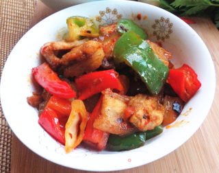 双椒回锅肉的做法步骤：10