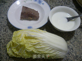 猪肺白菜羹的做法步骤：1