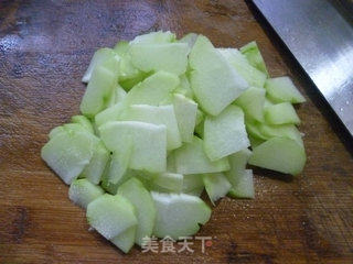 鸡蛋炒佛手瓜的做法步骤：4