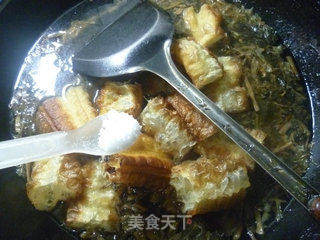 梅干菜油条粉皮汤的做法步骤：9