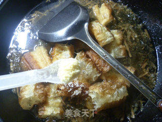 梅干菜油条粉皮汤的做法步骤：10