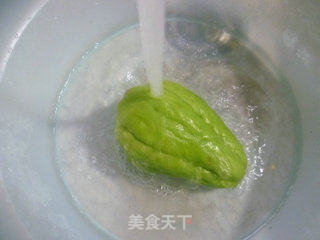 红椒炒佛手瓜的做法步骤：4