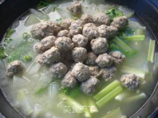 冬瓜汆牛肉丸子的做法步骤：12