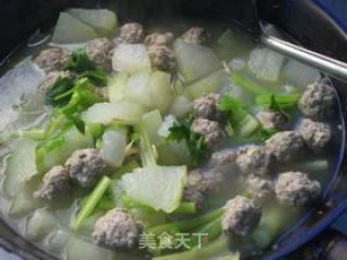 冬瓜汆牛肉丸子的做法步骤：13
