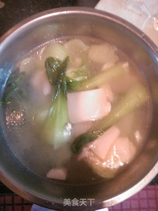 上海青豆腐汤的做法步骤：7