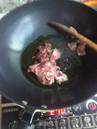 孜然杏鲍菇小炒肉的做法步骤：6