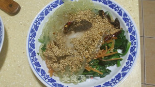 菠菜红萝卜丝拌粉条的做法步骤：3
