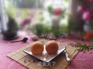 红薯芝麻球的做法步骤：16