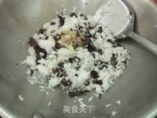小植菜谱丨清肺清肠道，天天心舒畅——木耳鸡蛋炒饭的做法步骤：6