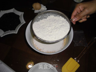 黑芝麻桃酥的做法步骤：3