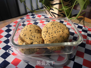 黑芝麻桃酥的做法步骤：6