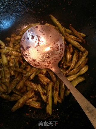 干煸四季豆的做法步骤：8