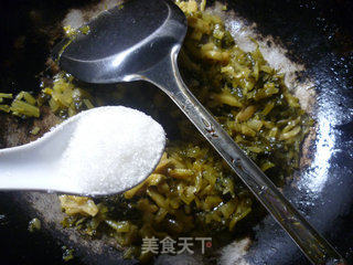 榨菜炒雪菜的做法步骤：5