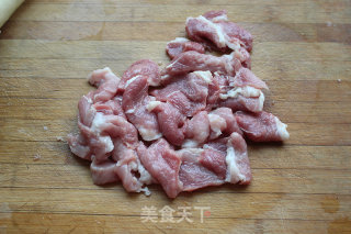 茭白炒肉的做法步骤：2