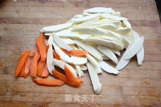 茭白炒肉的做法步骤：4