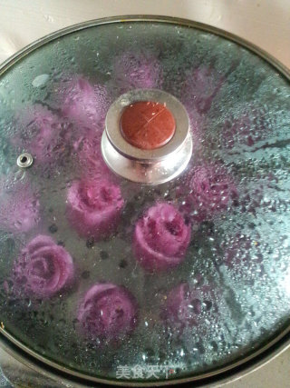 紫薯玫瑰花的做法步骤：8