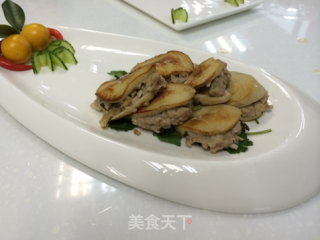 电锅盐焗鲍菇夹的做法步骤：4