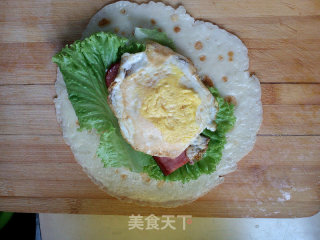 牛奶蛋饼卷的做法步骤：9