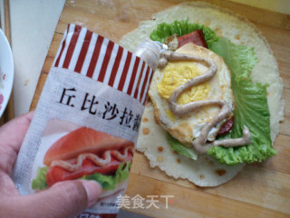 牛奶蛋饼卷的做法步骤：10