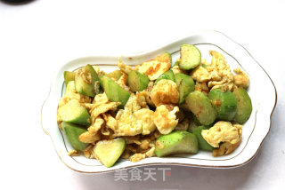 健脑美容抗过敏——丝瓜炒蛋的做法步骤：12