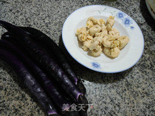 千张结炒茄子的做法步骤：1