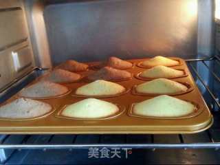 橙香双色玛德琳的做法步骤：16
