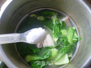 青菜五花肉土豆汤的做法步骤：10