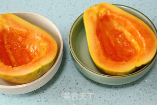 赶走秋燥的四好甜品：【双雪红枣木瓜船】的做法步骤：11