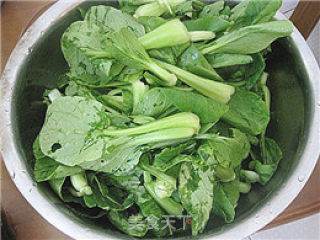 青菜小豆腐的做法步骤：1