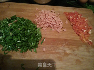 韭菜火腿煎饼的做法步骤：2