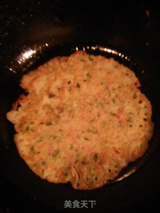 韭菜火腿煎饼的做法步骤：9