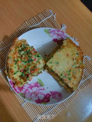 韭菜火腿煎饼的做法步骤：10