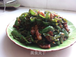 紫蝙蝠最爱超级香的辣椒炒五花肉的做法步骤：7
