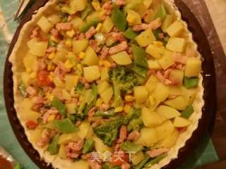 quiche lorraine蔬菜派的做法步骤：9