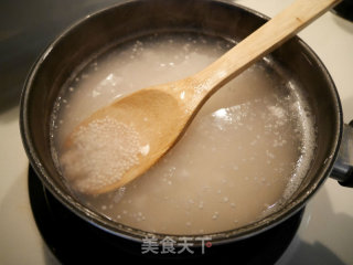 椰香紫薯牛奶西米露的做法步骤：3