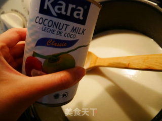 椰香紫薯牛奶西米露的做法步骤：6