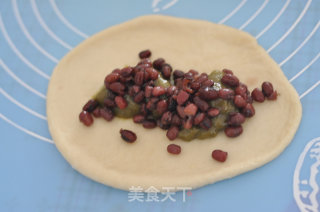 抹茶Q心红豆包的做法步骤：9