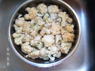 干椒花菜炒肉片的做法步骤：3
