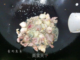 干椒花菜炒肉片的做法步骤：6