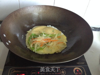 鸡蛋土豆丝煎饼的做法步骤：9