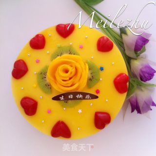芒果慕斯蛋糕的做法步骤：15