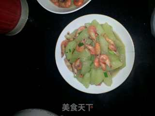 老黄瓜烧河虾的做法步骤：4