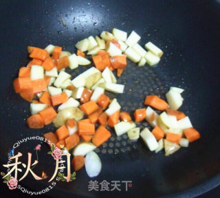 南瓜盏蔬菜浓汤的做法步骤：7